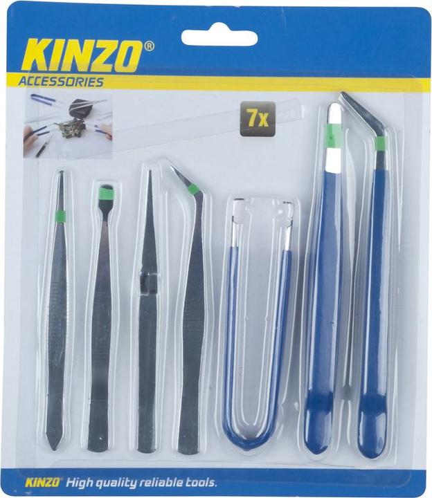 Produktbild Kinzo Tweezers 7pcs ass