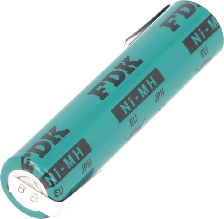 Produktbild FDK Akku Sanyo HR-AAAU NiMH Akku Micro AAA Flattop mit Lötfahne Z-Form (AAA, 730 mAh)