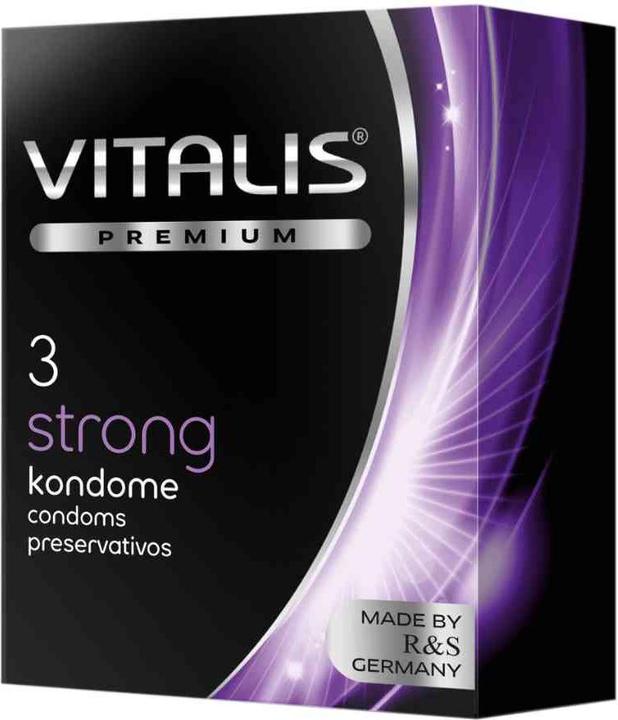 Vitalis PREMIUM "Strong" 3 preservativi extra sicuri per posizioni selvagge (3 pz.)