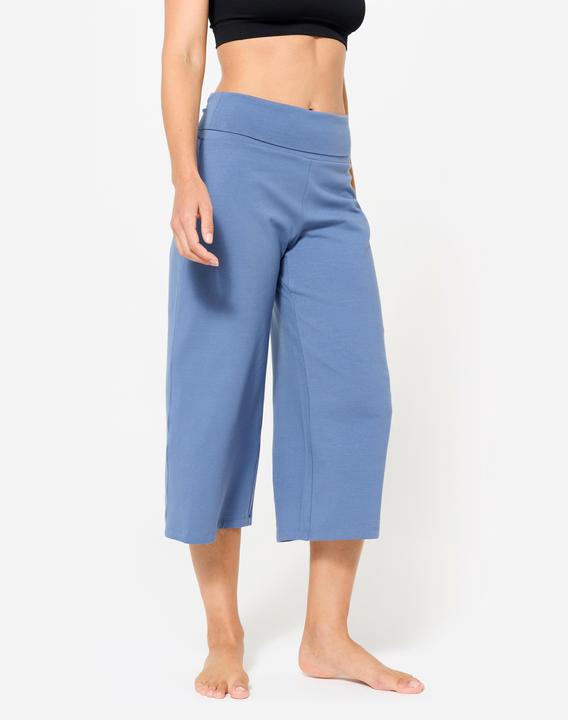 Image du produit Kimjaly Yoga Caprihose Damen hoher Bund - kometenblau (S)