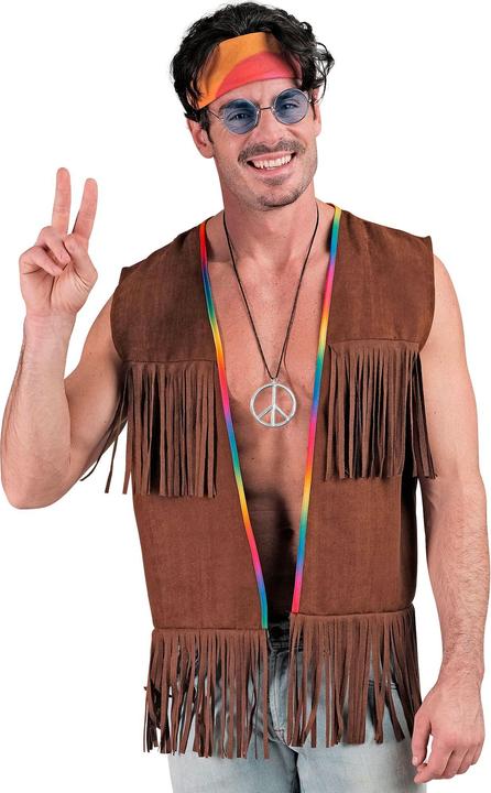 Actual product image Widmann 70s - Hippie - Vest (S, M)