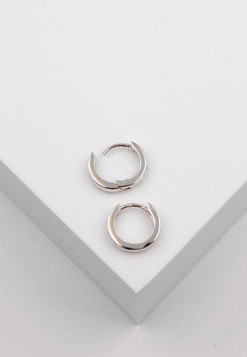 Actual product image Muau Creoles (750/18 K white gold)