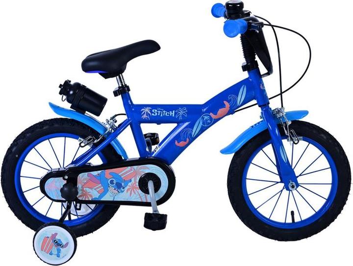 Image du produit Disney Bicyclette Enfant Stitch - Garçons - 14 pouces - Bleu - Freins à deux mains (31482-dr) (14")