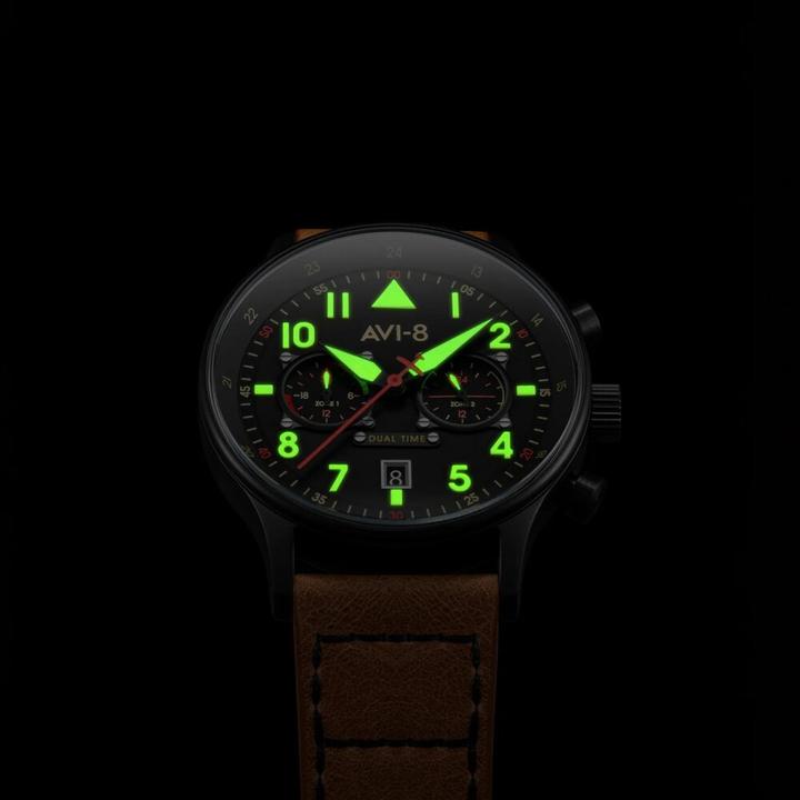 Image du produit AVI-8 AV-4088-03 Carey Dual Time 44mm 5ATM (Montre analogique, 44 mm)