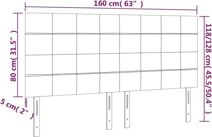 Actual product image VidaXL Adaline (160 x 5 x 128 cm)