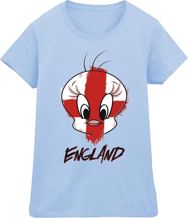 Immagine prodotto Looney Tunes Tweety England Face Maglietta Donna (L)