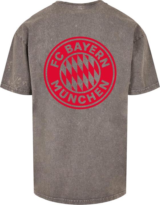 Actual product image FC Bayern München Mia San Mia Red Acid Washed Heavy Oversize Tee - 111611 (XS)
