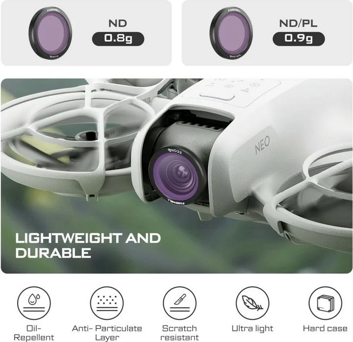 Image du produit Freewell Neo Magnetic Hybrid Filters Bright Day (Filtres pour drones, DJI Neo)