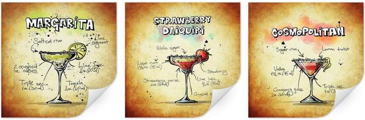 Image du produit Trenddeko Cocktails Set 01 (3x (70 x 70 cm))
