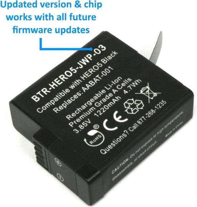 Actual product image Wasabi Power GoPro Hero 5/6 (GoPro Hero 5)