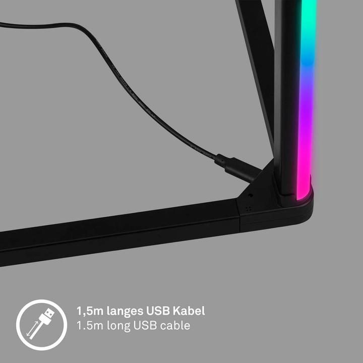 Immagine prodotto Briloner RGB IC LED Stehleuchte, schwarz, 81xRGB-LED