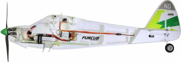 Actual product image Multiplex RR FunCub NG 1410mm high wing ARTF green (Multi motor)