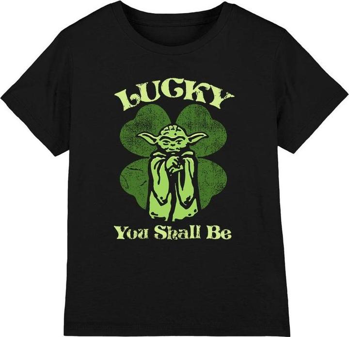 Actual product image Star Wars Childrens/Kids Lucky Yoda St Patricks Day T-Shirt (140)
