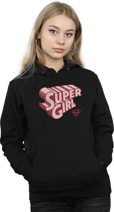 Immagine prodotto Supergirl Retro Logo Felpa con Cappuccio Donna (XXL)