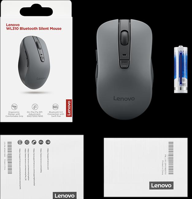 Productafbeelding Lenovo WL310 Stille Bluetooth Muis Standalone (P) (Draadloze)