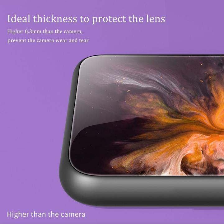 Actual product image König Design Case Mobile Protection for Apple iPhone 12 13 14 Pro Max mini Plus Case Glass Cover (Apple iPhone 12 mini)