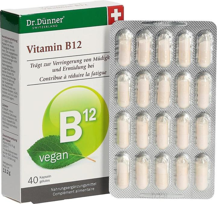 Immagine prodotto Dr. Dünner Vitamina B12 (40 Pezzo/i, Pillole, 35 g)