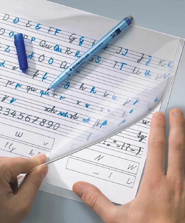 Actual product image Staedtler Lumocolor correctable 305 Dry-wipe universal pen, single product, red, M (Red, 1 mm, 1 x)