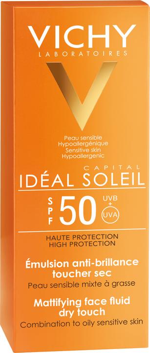 Immagine prodotto Vichy Capital Soleil Fluido solare opacizzante (Crema solare viso, SPF 50, 50 ml, 76 g)