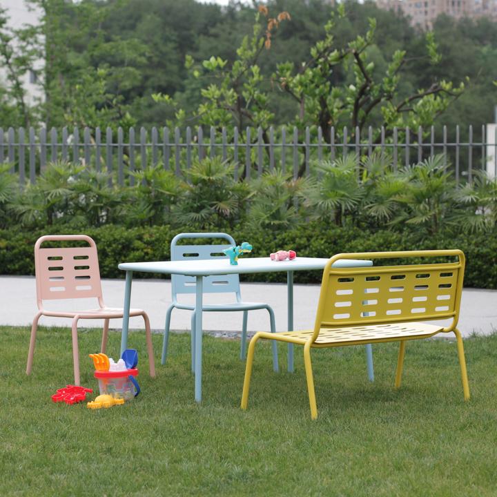 Actual product image Casa.Pro Kindersitzgruppe Etroubles 4-tlg. Stahl Mehrfarbig