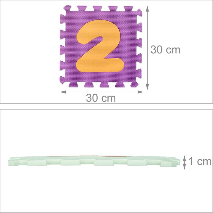 Actual product image Relaxdays 25x puzzle mat (30 x 30 x 1 cm)