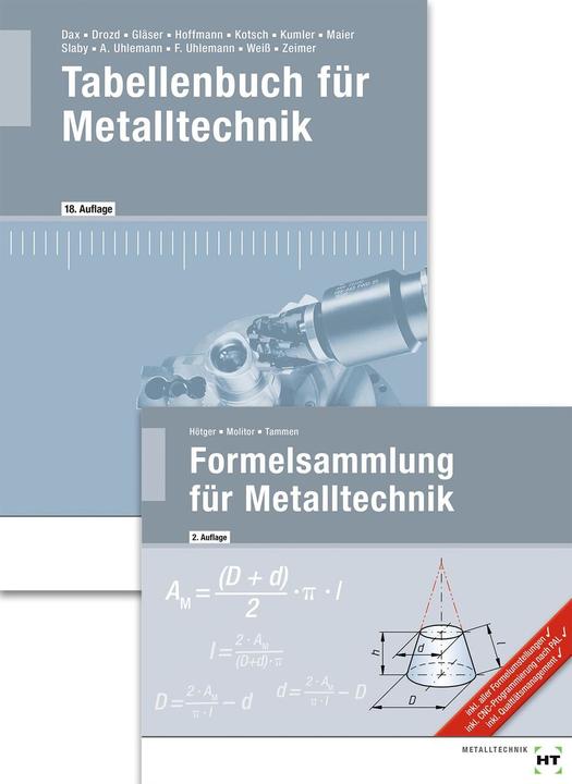 Actual product image Paketangebot Tabellenbuch für Metalltechnik und Formelsammlung für Metalltechnik (German, Albert/Uhlemann, Klaus/Weiss, Andreasua, Zeimer, 2024)