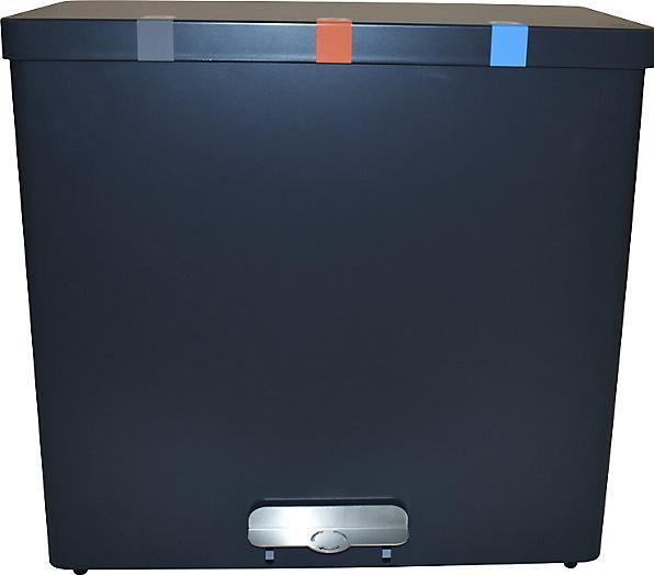 Actual product image ReinigungsBerater Waste separation system RecycloKick 3 waste separator 3 x 34 L graphite with three inner bins, (102 l)