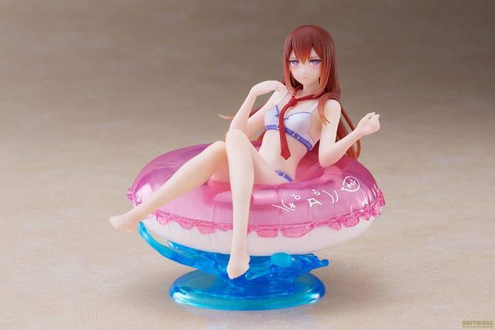 Actual product image Taito Steins Gate Aqua Float Girls PVC Statue Kurisu Makise 10 cm