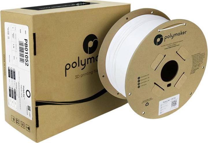 Actual product image Polymaker PolyLite PETG (PETG, 1.75 mm, 3000 g, White)