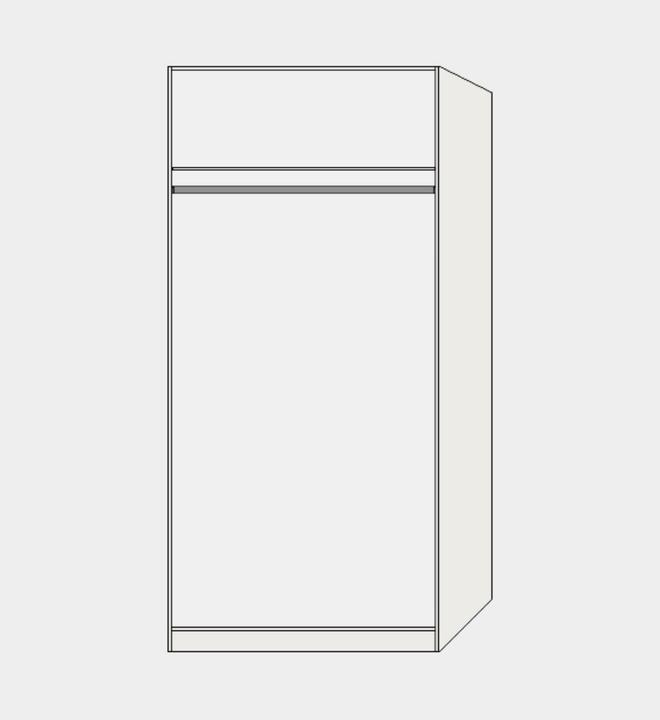 Image du produit Jutzler Drehtürenschrank 2-türig (102 x 58.5 x 195 cm)