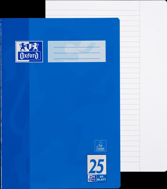 Produktbild Oxford Schulheft, A4, Lineatur 25 (A4, Liniert, Harter Einband)