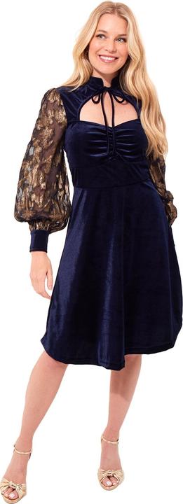 Image du produit Joe Browns Robe en velours à manches contrastées et brodées (38)