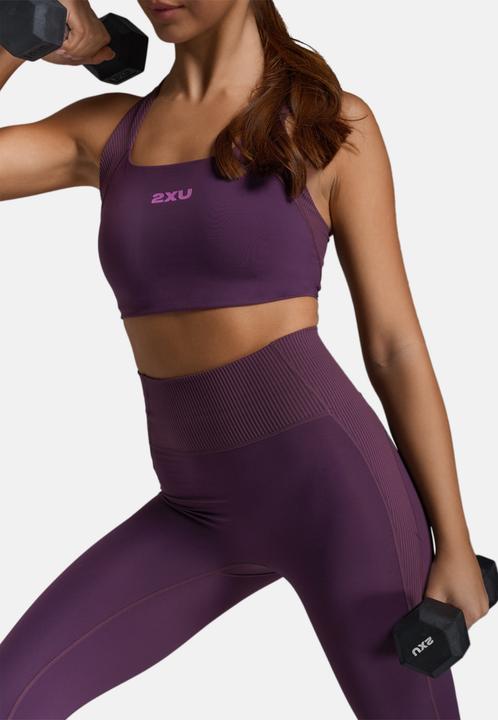 Actual product image 2XU Robbed Longline Low Impact Bra (M)