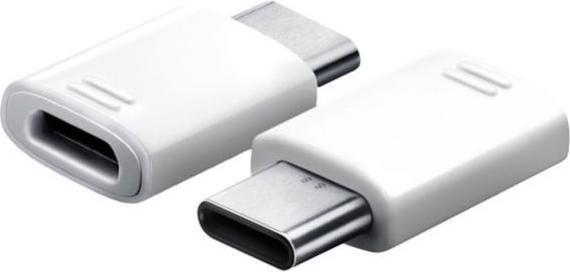 Produktbild Samsung EE-GN930BWE Type-C auf Micro-USB Adapter weiss für Galaxy S9/S8 A9 A7 Note 9 8 (USB Typ C, Micro USB)