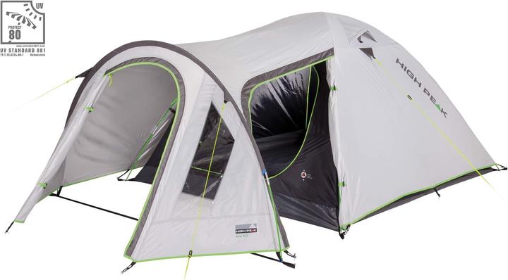High Peak Tenda Kira 3 10370, grigio chiaro (Tenda a cupola, 3.80 kg, 3 persone)