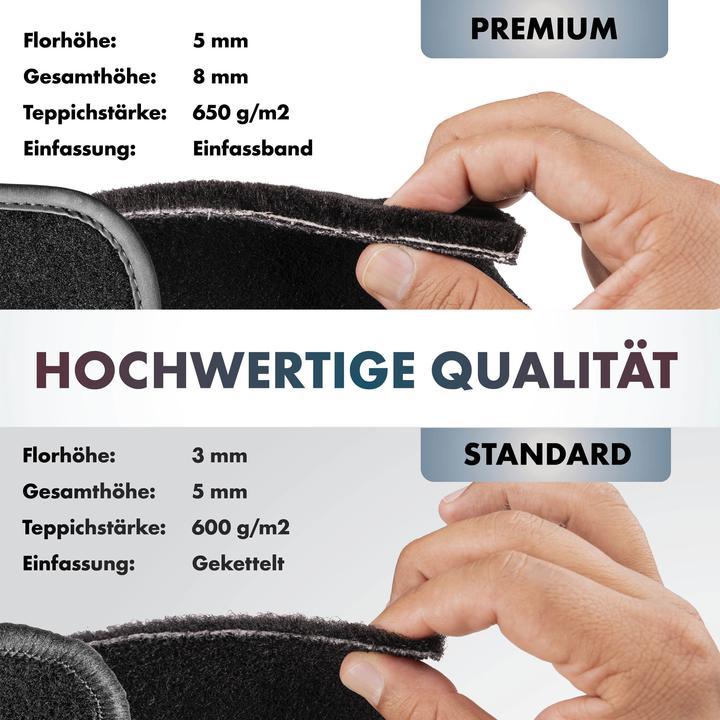 Immagine prodotto Walser Tappeti Premium per Skoda Roomster BJ 03/2008 - oggi (2 tappetini anteriori + 2 tappetini posteriori)