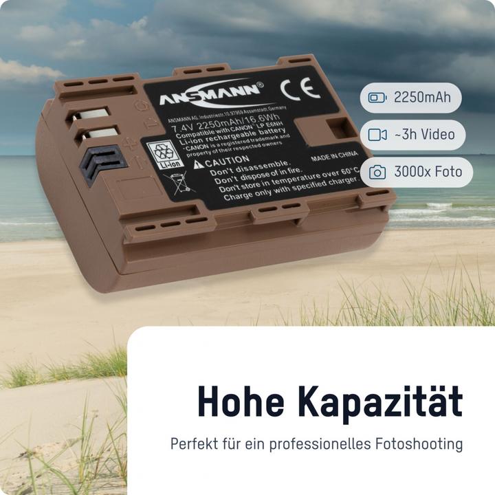 Immagine prodotto Ansmann Batteria ricaricabile per fotocamera A-Can LPE6 NH Canon EOS (Accumulatore di carica elettrica)