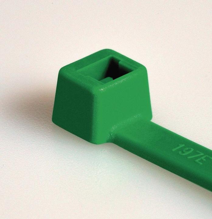 Image du produit HellermannTyton Collier de serrage vert T50R 200x4,6mm (Serre-câbles en plastique, 200 mm, 100 pcs)