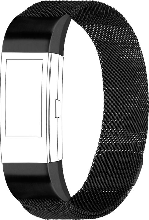 Produktbild Topp Ersatzarmband für Fitbit Charge 2 (20.5 mm, Netz, Charge 2)