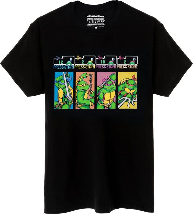 Teenage Mutant NT Press Start Arcade Game TShirt