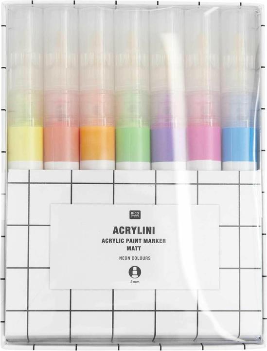 Immagine prodotto Rico Design Set di marchi Acrylini Colori Neon.800180