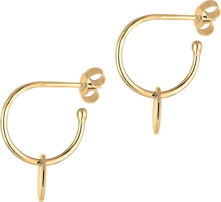 Immagine prodotto Elli Creolen mit Stecker und Plättchen Design (Argento)