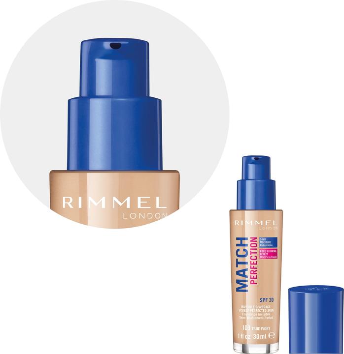Produktbild Rimmel London Match Perfection SPF20 (103 True Ivory)