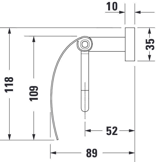 Nährwerte und Zutaten Duravit Papierrollenhalter KARREE chrom