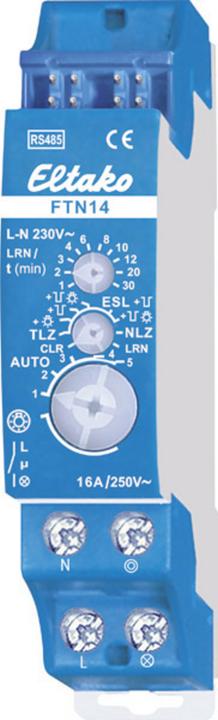 Actual product image Eltako FTN14 RS485 switching actuator top-hat rail Switching capacity (max.) 2000 W (Switch actuator)