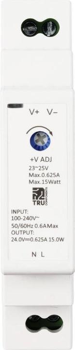 Actual product image Tru Components DPH-24015 Hutschienen-Netzteil (DIN-Rail) 24 V/DC 0.625 A 15 W A