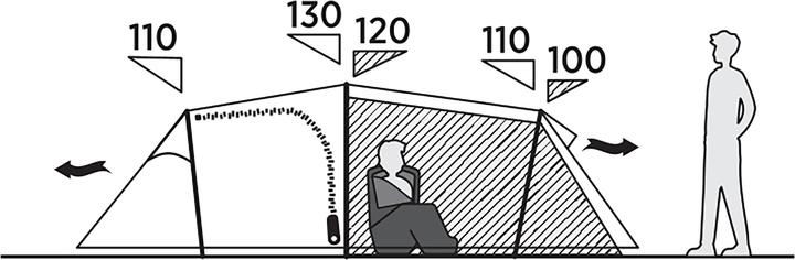 Actual product image Easy Camp Tunnelzelt Hemsedal 4 (olivgr?n, Modell 2025) (Tunnel tent, 5.60 kg, 4 persons)
