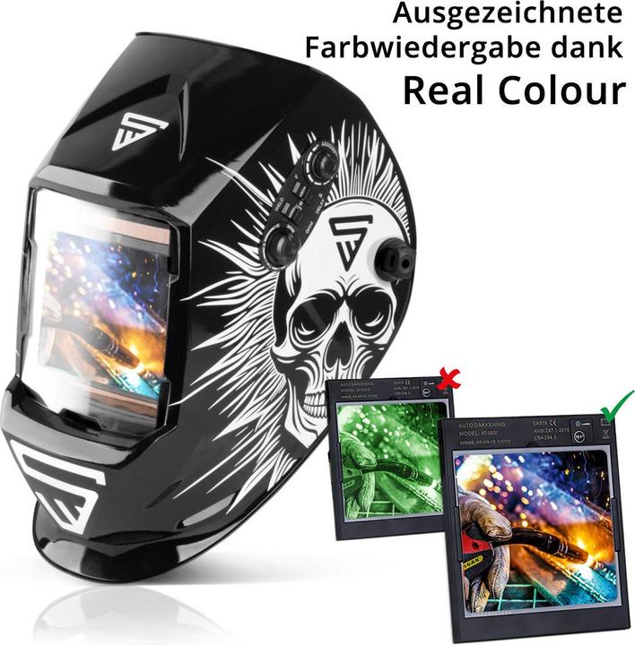 Image du produit Stahlwerk Casque de soudure automatique ST-990 SE "Special Edition Skull" Real Colour