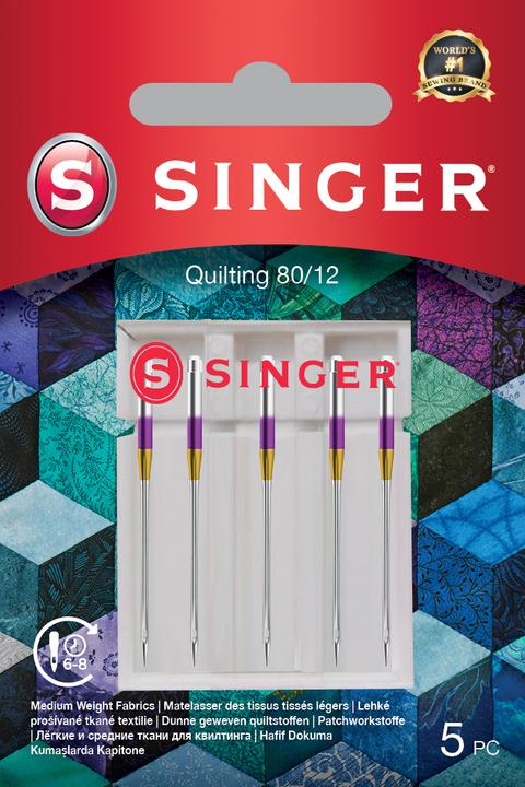 Singer QUILTING Nähmaschinennadel, 80/12, 5er Pack