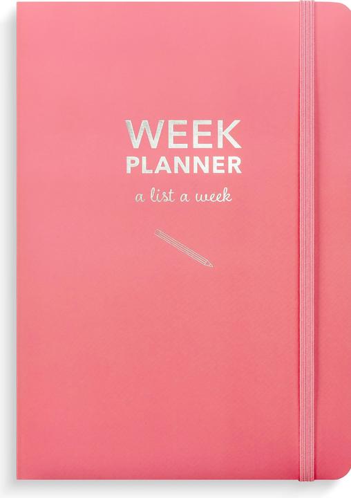 Image du produit Burde Week Planner rose uni (Couverture rigide, Anglais)